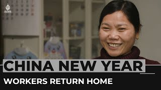 Chinese migrant workers return home for New Year after years apart