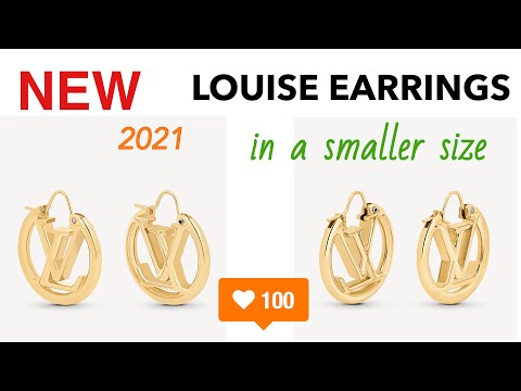 New Small LOUISE EARRINGS 2021 ต่างหู Louis Vuitton