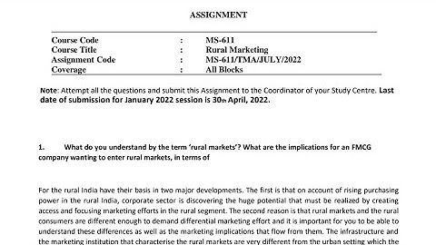 MS 611 SOLVED ASSIGNMENT 2022 / PDF WATSAPP ME 8228091239 MBA IGNOU 2022 #ignou