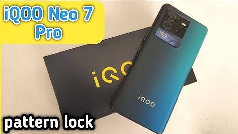 Iqoo Neo 7 Pro Mein Pattern Lock Setting Kaise Karen , How To Set Pattern Lock In Iqoo Neo