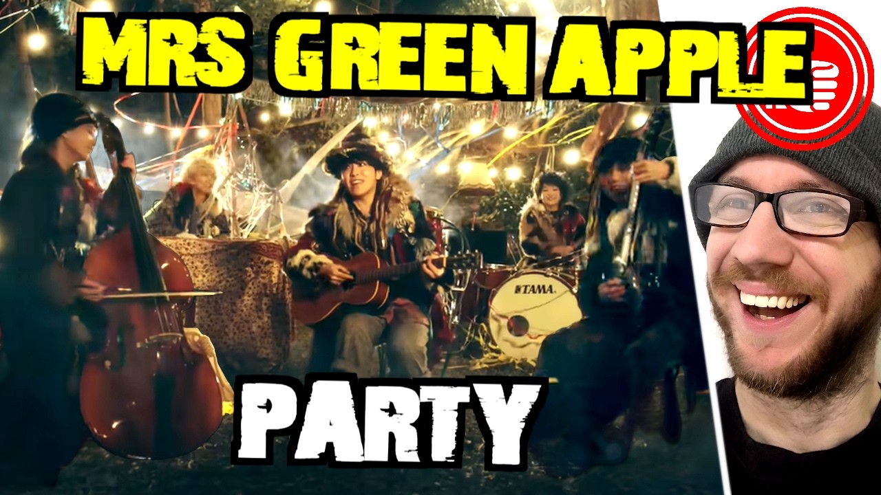 YouTube에서 Mrs GREEN APPLE 🎉 PARTY ...reaction to a cryptic video, some quirky instruments, and a big single! 보기 YouTube에서 Mrs GREEN APPLE 🎉 PARTY ...reaction to a cryptic video, some quirky instruments, and a big single! 보기