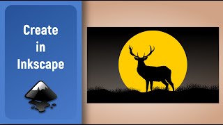 Inkscape Speed Art Moon Deer