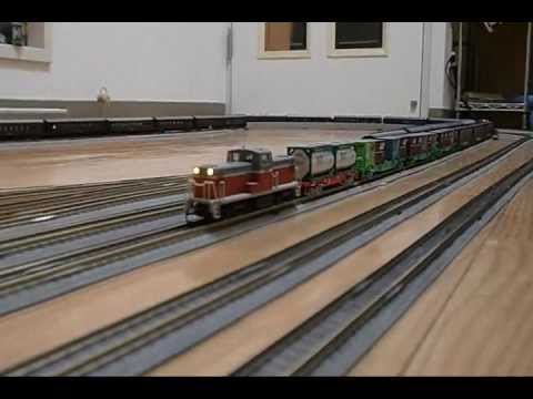 【鉄道模型】Nゲージを複々線で走らせてみたシリーズ OP風動画