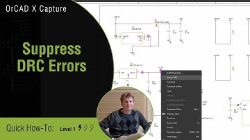 SUPPRESSING DRC Errors in OrCAD X Capture Made Easy?