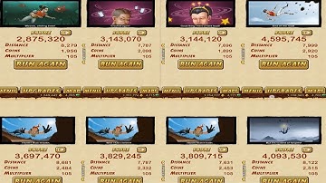 Temple Run 2 Reverse Gameplay - ALL 8 MAPS TOGETHER