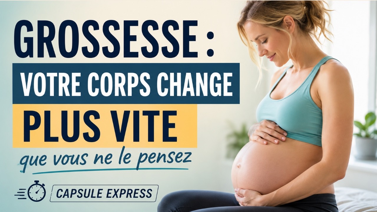 Grossesse : votre corps change plus vite que vous ne le pensez (capsule express)