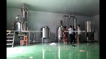 Dây chuyền chiết xuất - cô đặc - sấy phun cao dược liệu Đông Nam