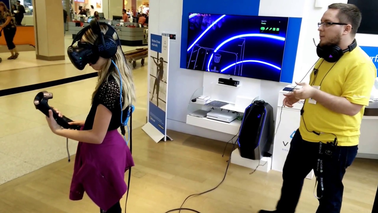 Virtual Reality Headset Demo in West Edmonton Mall the Microsoft