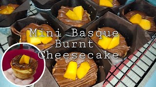 Mini Basque Burnt Cheesecake | Makan sejuk-sejuk sedap ni 🤩
