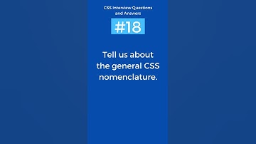Nomenclature of CSS | CSS Interview Questions and Answers Part - 18 #css  #shorts #trending  #viral