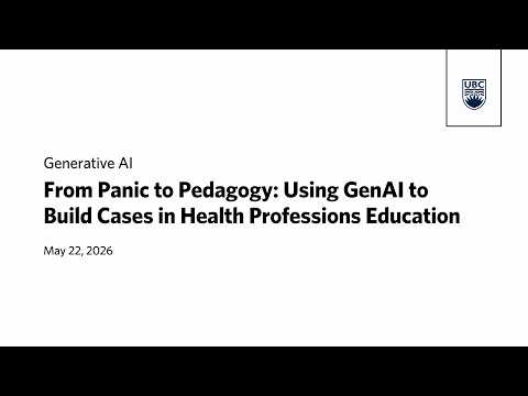 From Panic to Pedagogy: Using GenAI to Build Cases in Health Professions Education