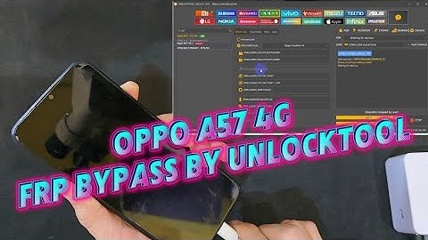 Oppo A57 4G CPH2387 Frp Bypass By Unlocktool