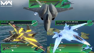 All Japanese Tier 3 F Series Strike Fighter Comparison | F-3 Vs F-90 Vs F-7 | Modern Warships