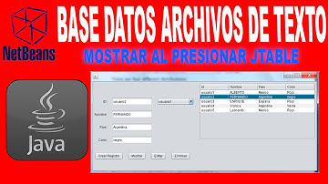 EVENTO JTABLE MOSTRAR REGISTROS