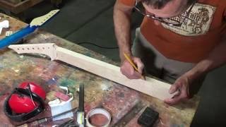 Making A Neck For A 7 String, Multiscale, Fanned Fret Guitar, Part 2 Profile