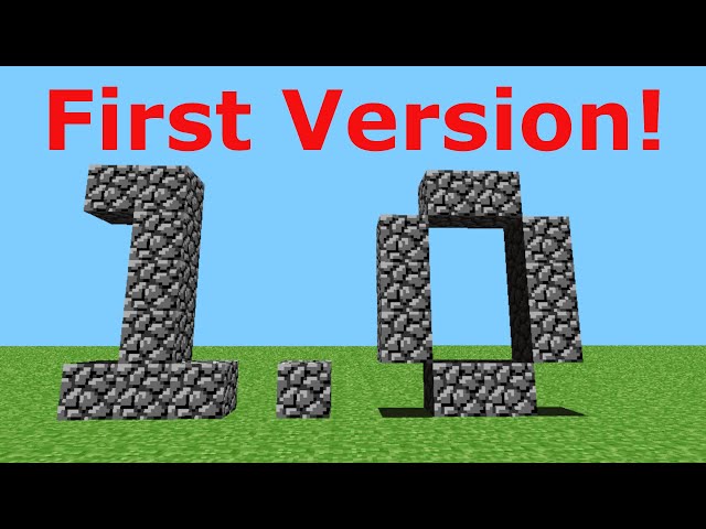 THE VERY FIRST MINECRAFT VERSION! 