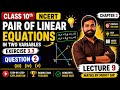 Class 10 Maths Chapter 3 | Exercise 3.3 Q2 (iii), (iv), (v) | Pair of Linear Equations | Lecture 9