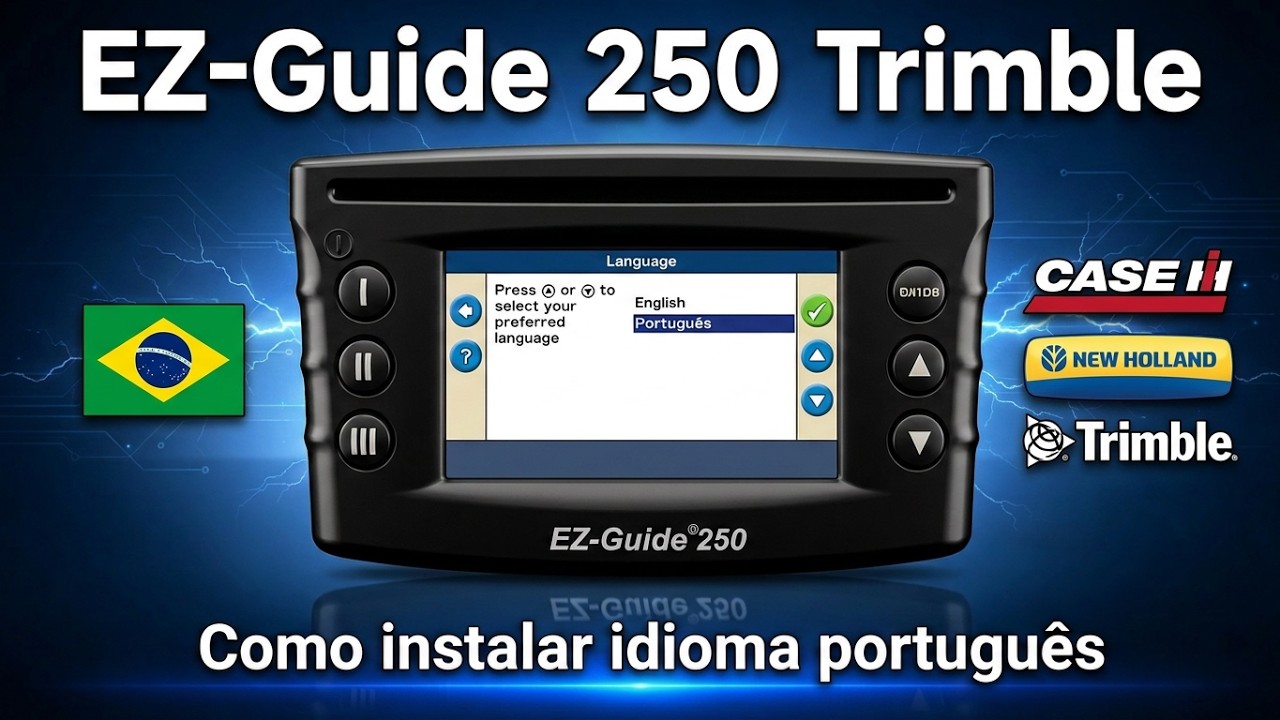 Como instalar idioma português - Ez guide 250 Trimble - YouTube