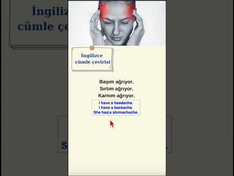 Türkçe İngilizce cümle