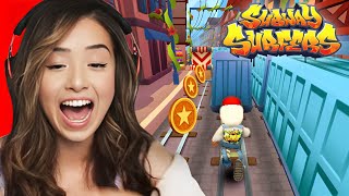 Pokimane but she's playing Subway Surfers so you can't stop watching