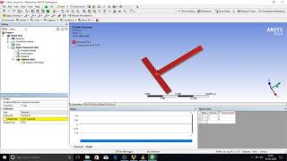 ANSYS Workbench - Deflection of T beam - L2
