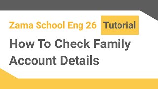 How to view family account information |School ‎Management Software| |ENG Version|‎ screenshot 3