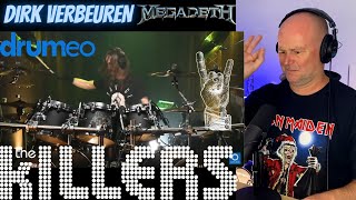Drum Teacher Reacts: Megadeth Drummer Hears "Mr. Brightside" For The First Time | DIRK VERBEUREN