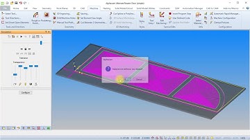 AlphaCAM cutting of a door profile