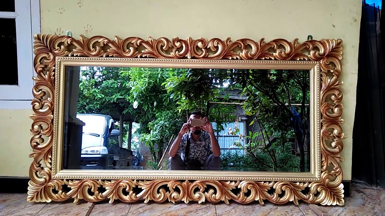  Cermin  Figura Ukir Kayu Jati Hias  Dinding  Rumah Minimalis  