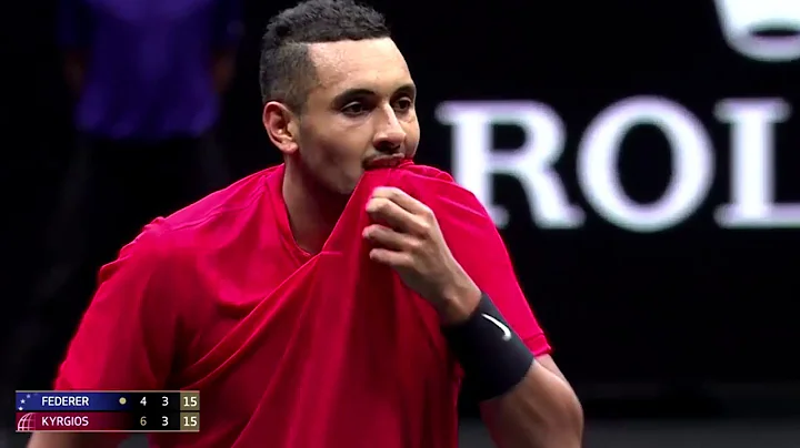 Roger Federer vs Nick Kyrgios   Laver Cup 2017 Hig...