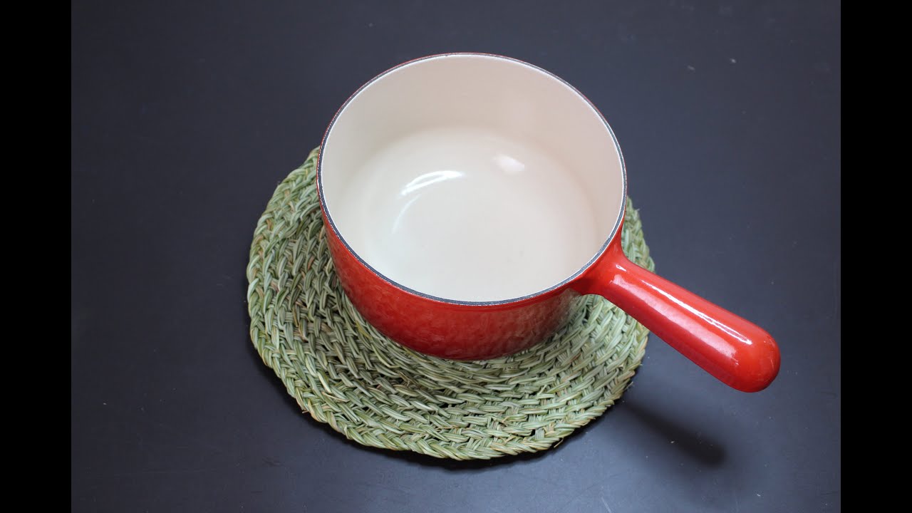 Ribete para punto de cofín, aplicación a un posa-sartenes