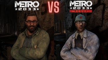 Metro 2033 VS Metro 2033 Redux graphics comparison ☣️| Poor character animation in Redux? 🤔| PC 🖥️🖱️