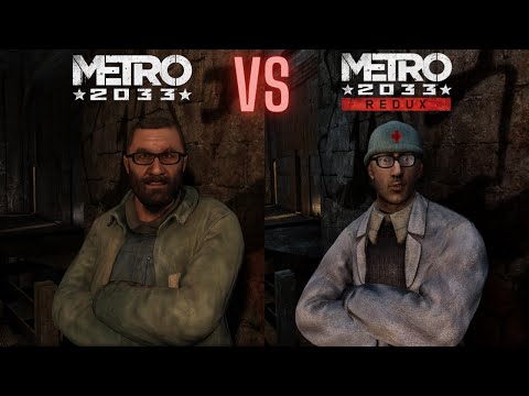 Metro 2033 Vs Metro 2033 Redux Graphics Comparison | Poor Character Animation In Redux | Pc