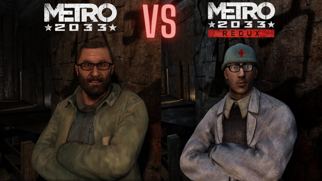 Metro 2033 VS Metro 2033 Redux graphics comparison ☣️, Poor character  animation in Redux? 🤔