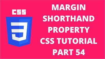 Margin Shorthand Property CSS | CSS Tutorial Part 54