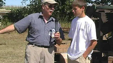 Valmy Thresheree with Dennis Connolly