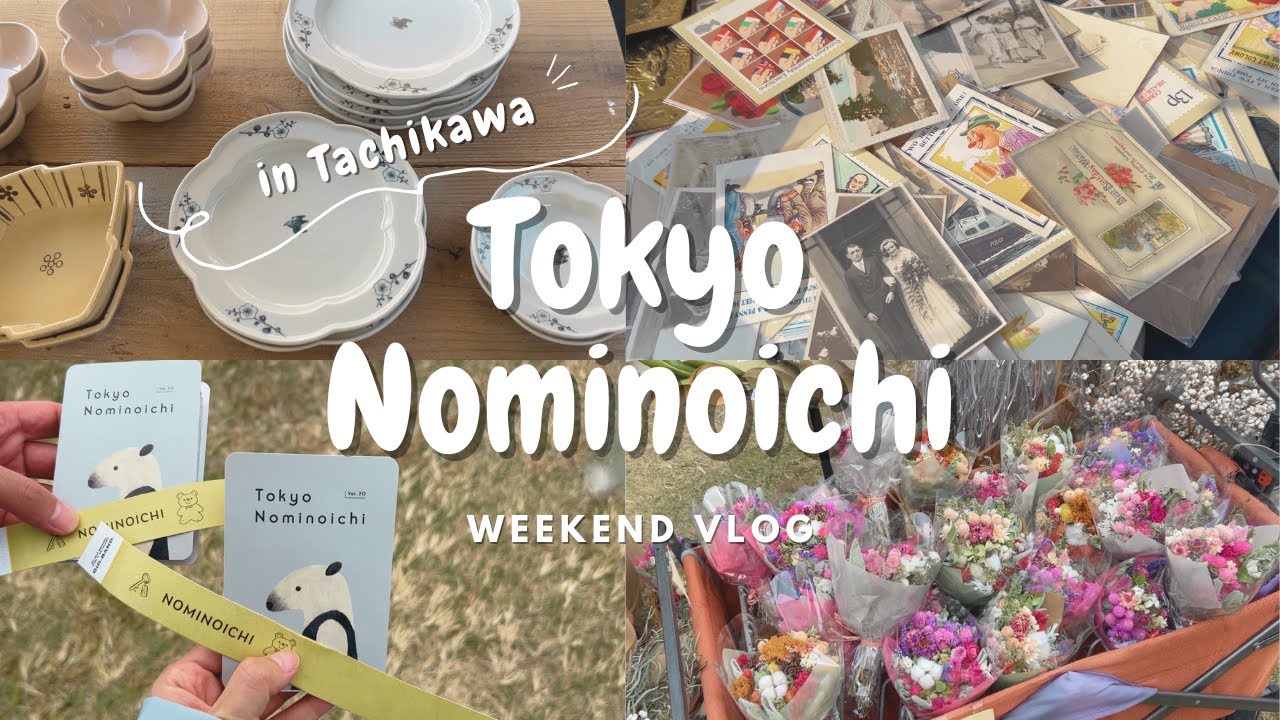 【おでかけvlog】東京蚤の市2023秋🧺🫧　アンティーク雑貨や食器巡り🕊️