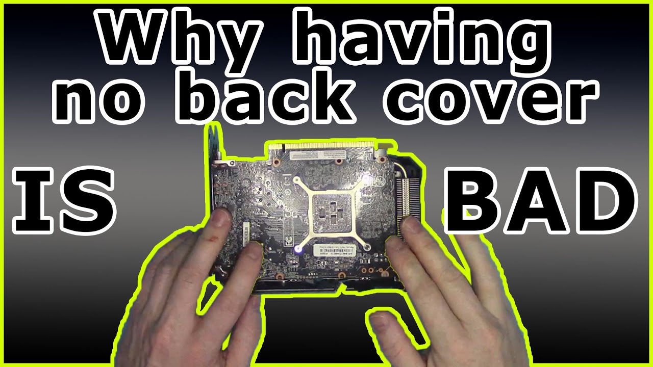 Why GPU needs back cover 3060 PNY for example - YouTube
