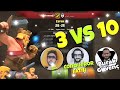 EMRE KARA VE CONQUEROR İLE 3 VS 10 YAPTIK CLASH OF CLANS