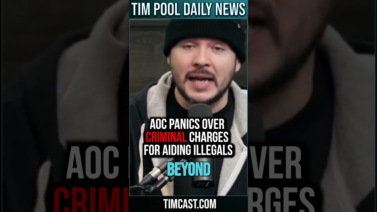 AOC PANICS Over CRIMINAL Charges For Aiding Illegals #shorts
