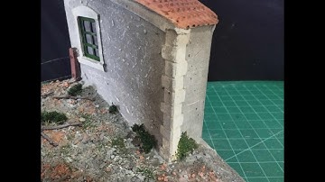 Easy way to model corner stones (quoins) 1/35 scale scratch build modelling.(step by step)