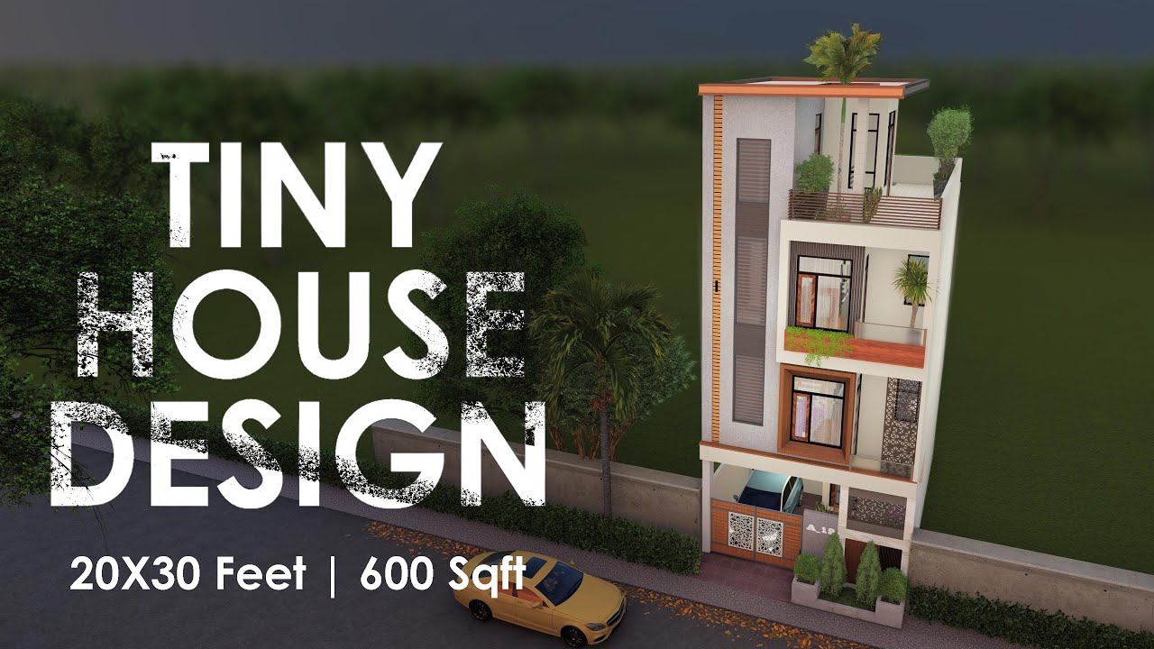 Tiny House Design 20 X 30 Feet 600 Sqft 4 BEDROOM House Plan I ID Tiny House Design 20 X 30 Feet 600 Sqft 4 BEDROOM House Plan I ID
