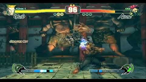 SFIV - Guile (ME) vs Akuma (CPU @ Hardest Difficulty) - 5 Rounds - Video 2 - [HQ Available]
