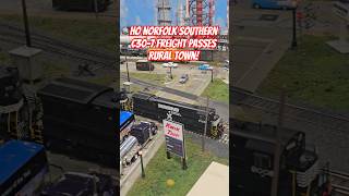 Ho Scale Norfolk Southern C30-7 And Southern Rr Sd45 High Hood Freight Train P Rural Town