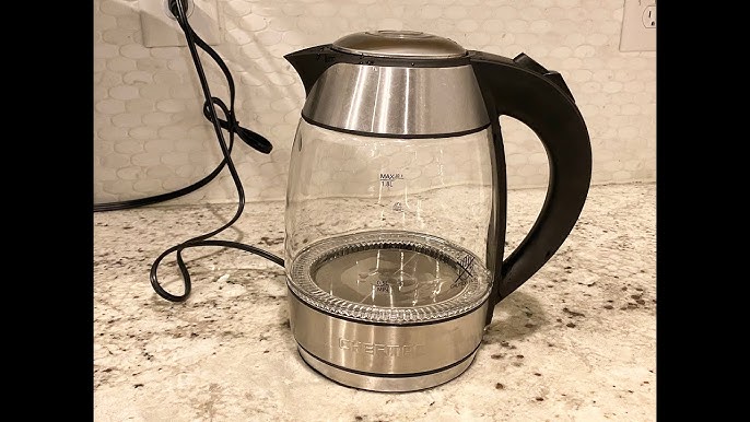 Chefman RJ11-17-TI Electric Glass Kettle with Tea Infuser 1.8 L