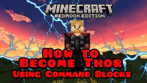 How To Become Thor in Minecraft Bedrock || 1.20+ Command Block Tutorial