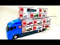 【トミカ】☆パトカー☆救急車☆パトカー☆トミカのミニカーを箱から開けて走らせてコンボイにお片付けしよ☆ Let's run and play Tomica cars