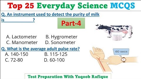 Top 25 Everyday Science Mcqs|| Part -4 || Important For FPSC-PPSC-PMS-KPSC-SPSC-NTS-PTS
