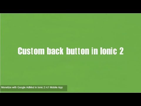 How to custom back button in Ionic 2 [Rc1]
