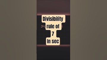 Divisibility Rule of 7 in Seconds! #shorts
